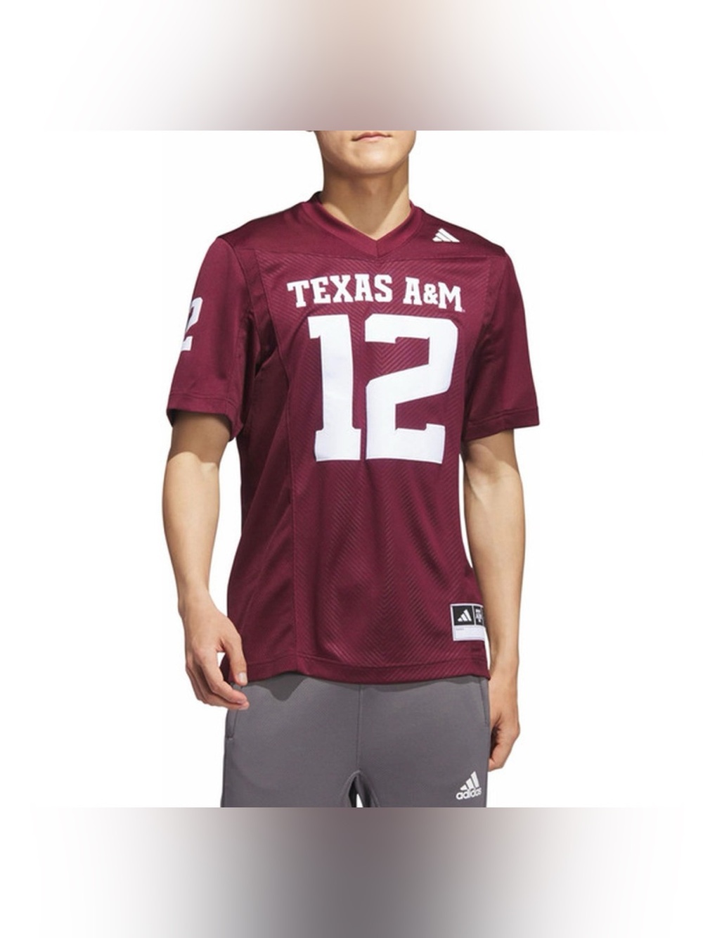 Adidas Texas A&M Aggie 12th Man Jersey Maroon White